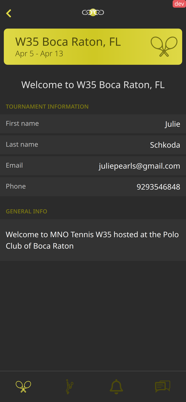 Tournament management